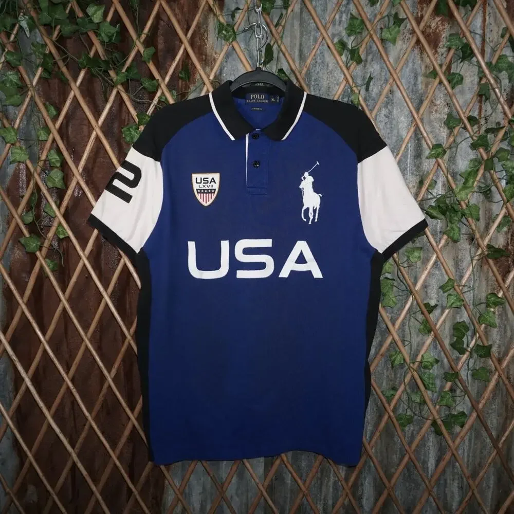XL - Vintage Y2K Polo Ralph Lauren Shirts usa embroider big